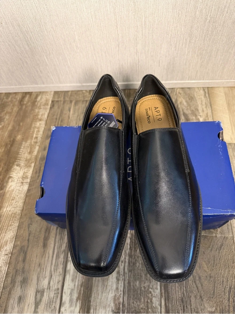 Black Slip-On Dress Shoe for Men Size 13